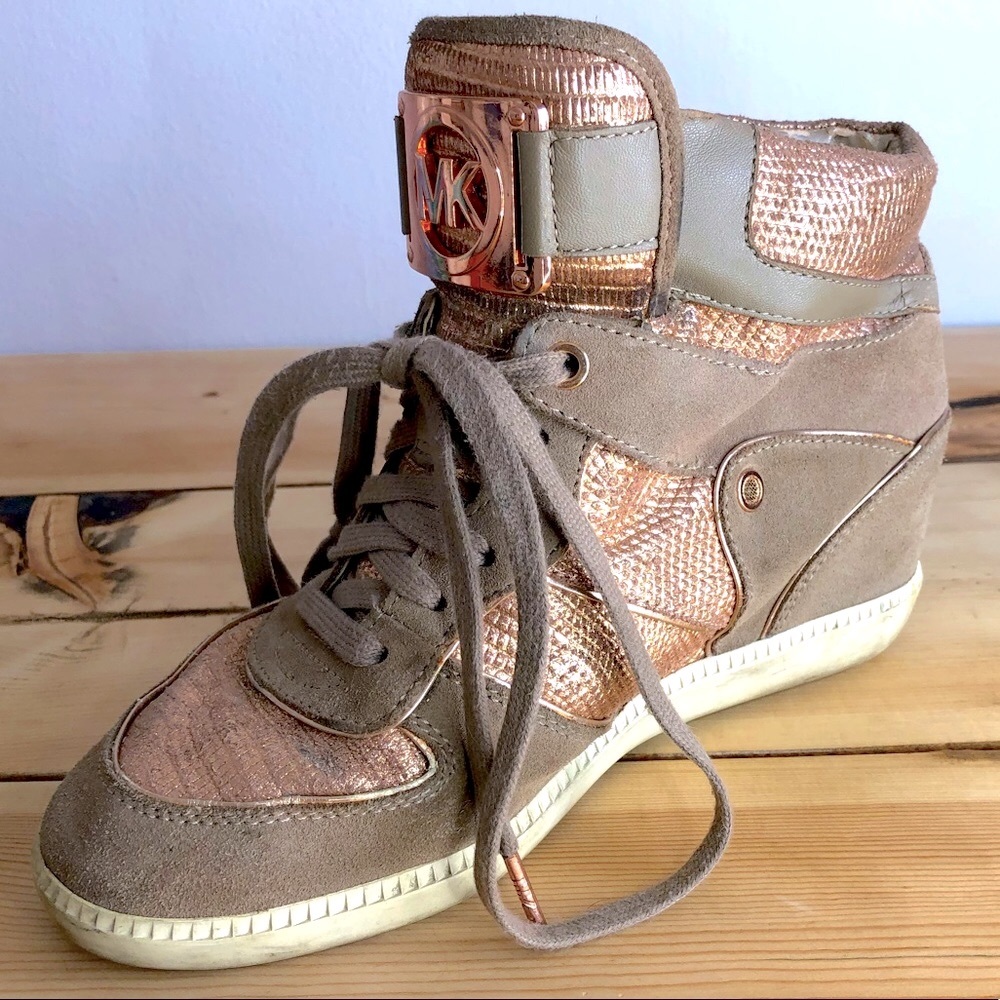 MICHAEL KORS size9 sold out Nikko II WedgeSneaker